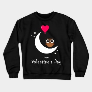 Owl be your Valentine Crewneck Sweatshirt